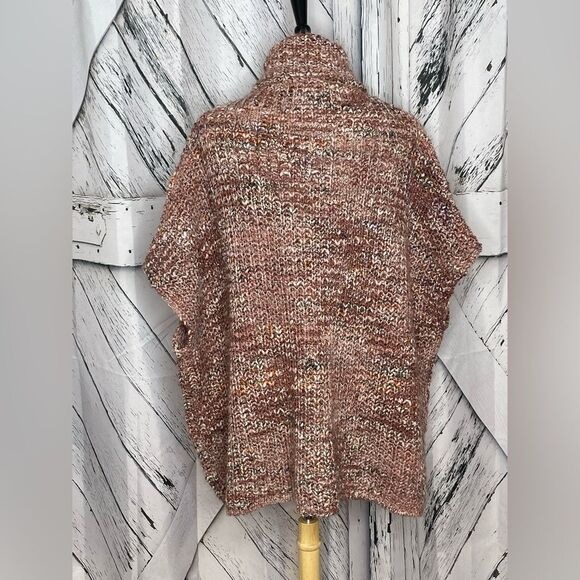 Anthropologie Elsamanda Wool Blend Oversized Sweater Poncho OS - Picture 3 of 7